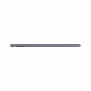 Long gray cylindrical tool with a pointed tip, lying horizontally on a white background.