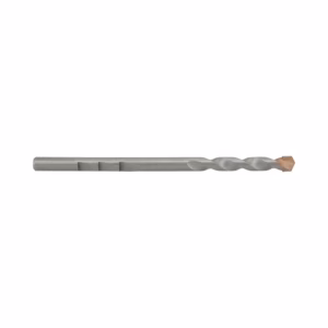 Twist drill bit for metal with helical flutes and sharp cutting tip.