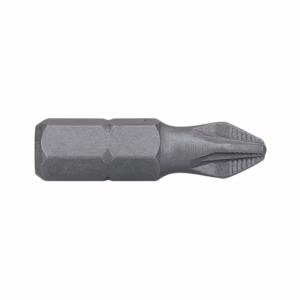 Torx (star) screwdriver bit with a textured hex handle in gray metal