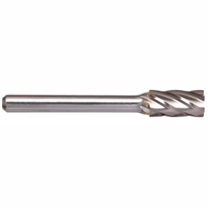 Twist drill bit with helical flutes, shown in side view for metal drilling
