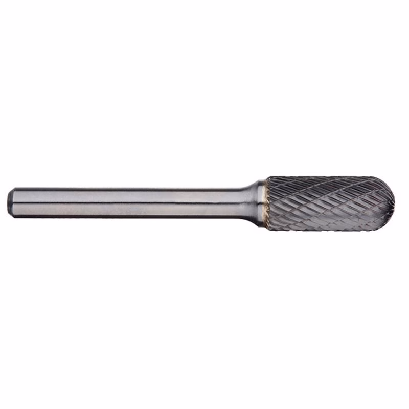 SC-5L6 - Alpha Tools Metal tool shank with a knurled grip on one end.