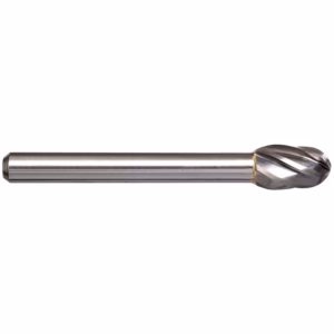 Metal drill bit with helical flutes and a cylindrical shank, used for metal cutting