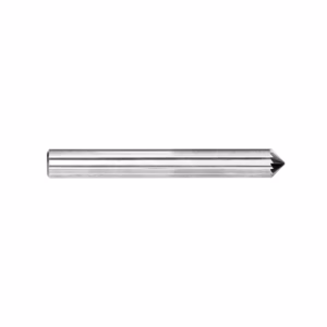 Close-up of a silver, pencil-shaped tool with a sharpened graphite tip pointing to the right.