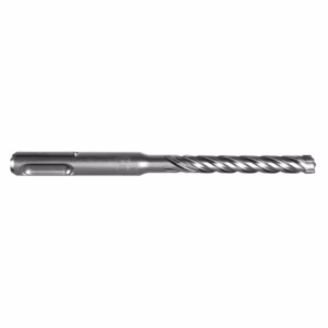 Twist drill bit with helical flutes and cylindrical shank used for drilling metal or wood