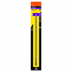 Masonry drill bit in yellow/black Alpha packaging, 8.0 mm, for concrete drilling (twisted flute).