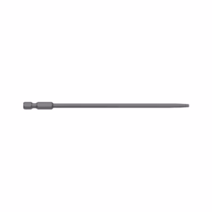 Long precision screwdriver with a hex grip on the left and a slim, gray shaft ending in a small tip