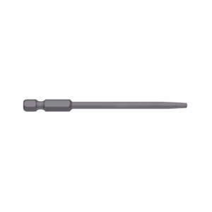 Long screwdriver bit with a hexagonal base and a long, slender shaft on the right.