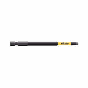Long black marker-style tool with grey ends and a yellow Alpha label along the body.