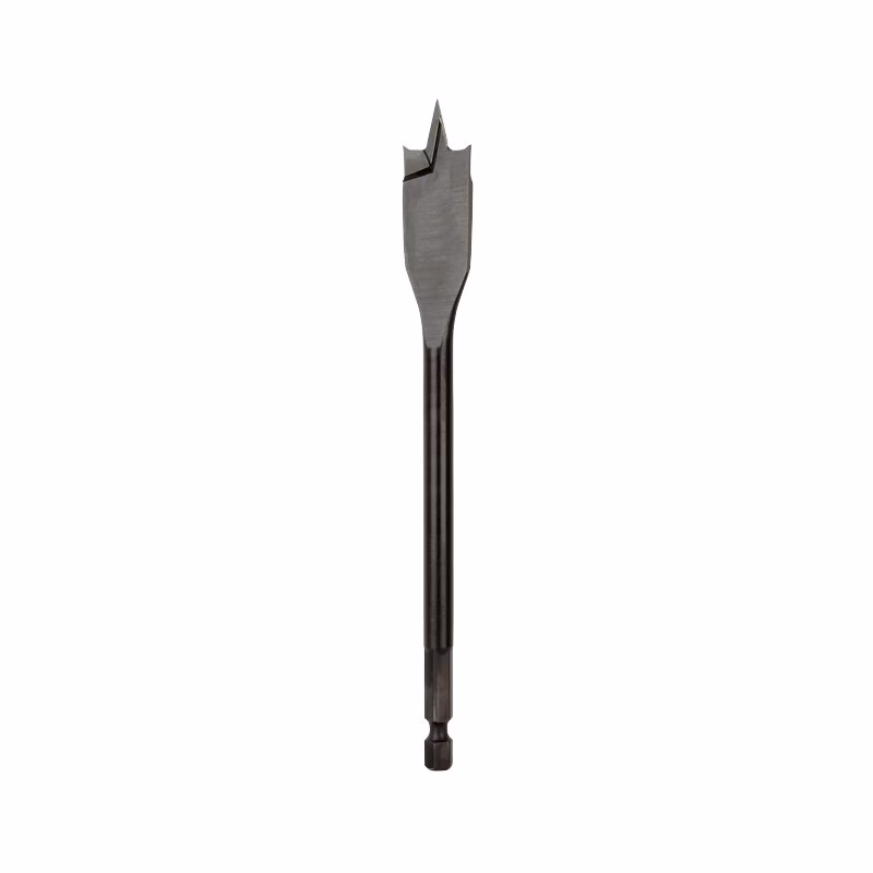 TS08-16 - Alpha Tools Long metal drill bit with a split-point tip and hexagonal shank.