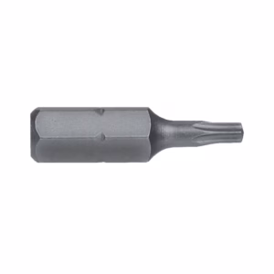 Torx screwdriver bit with a hex shank, shown from the side.