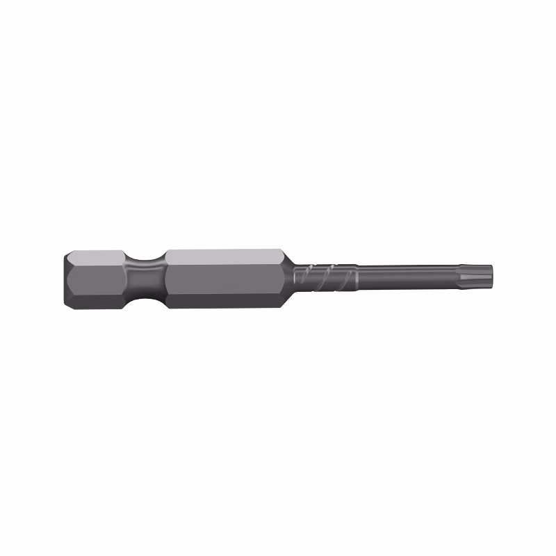 TX1550SS - Alpha Tools Long metal screwdriver bit with a hex-shaped handle on the left and a long cylindrical shaft on the right.