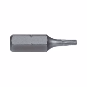 Torx screwdriver bit with a hex shank