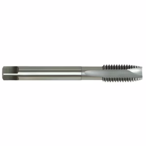 Spiral-flute threading tap used to cut internal threads in metal parts