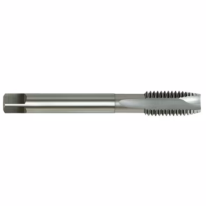 Thread milling cutter with helical flutes for cutting external threads on metal.