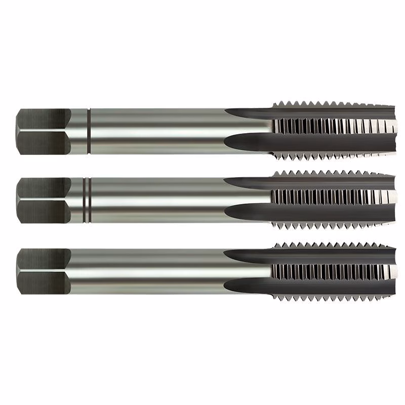 UNFCS12 - Alpha Tools Set of three metal taps with spiral flutes for cutting threads in holes