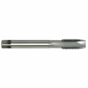 Long CNC thread milling bit with a serrated threading head for external threads on metal (shank and head visible).