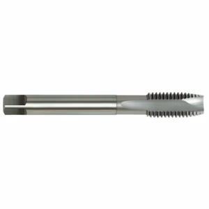 Thread-cutting tap: cylindrical tool with square/drive end on the left and a threaded cutting end on the right