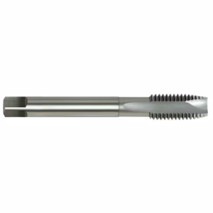 Thread milling cutter with helical cutting teeth for threading metal parts.