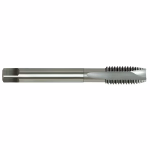 Thread milling cutter with helical teeth on the end and a smooth cylindrical shank for CNC machining.
