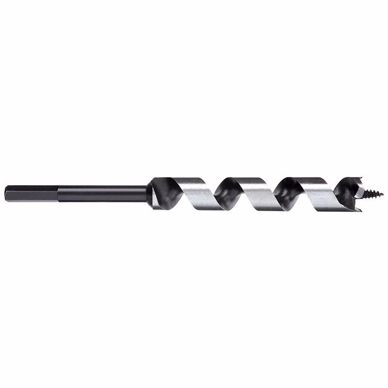 WA150200 - Alpha Tools Twist drill bit made of metal with helical flutes and a sharp tip for drilling holes.