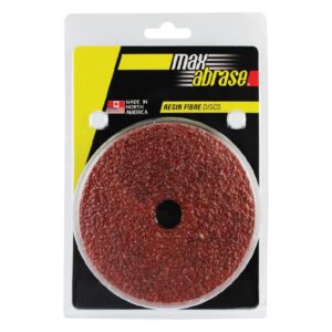 Carded 5 Pack 115mm x 16 Resin Fibre Disc AlOx Grit