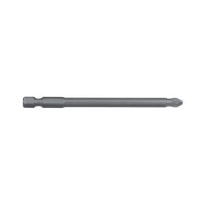 PH2 x 100mm Phillips Ribbed Power Bit Carded