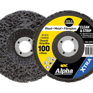 Clean & Strip Disc 100mm Black coarse XTRA Bulk