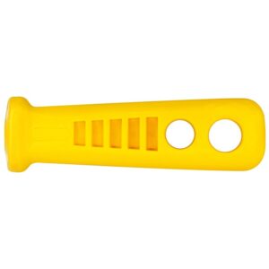 File Handle Plastic - Suits Round 200mm Files Yellow Bulk