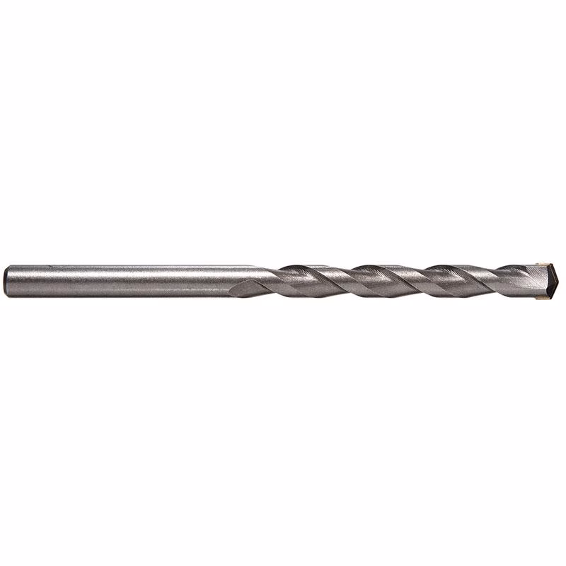 MA050150G-1 - Alpha Tools Long steel twist drill bit with spiral flutes for drilling holes in metal or wood, oriented horizontally.