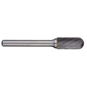 3/8in Cylindrical Ball Nose Carbide Burr - 6in Long