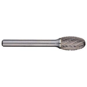 3/8 in Oval Carbide Burr - 6 in long, single cut