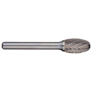 1/2 in Oval Carbide Burr - 6 in long, single cut
