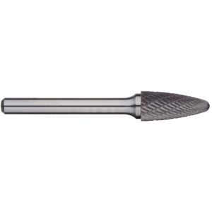 1/4in Tree Radius Nose Carbide Burr - 6in Long