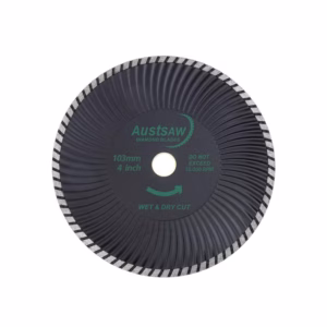 Austsaw - 103mm (4in) Diamond Blade Super Turbo Wave - 16mm Bore - Super Turbo