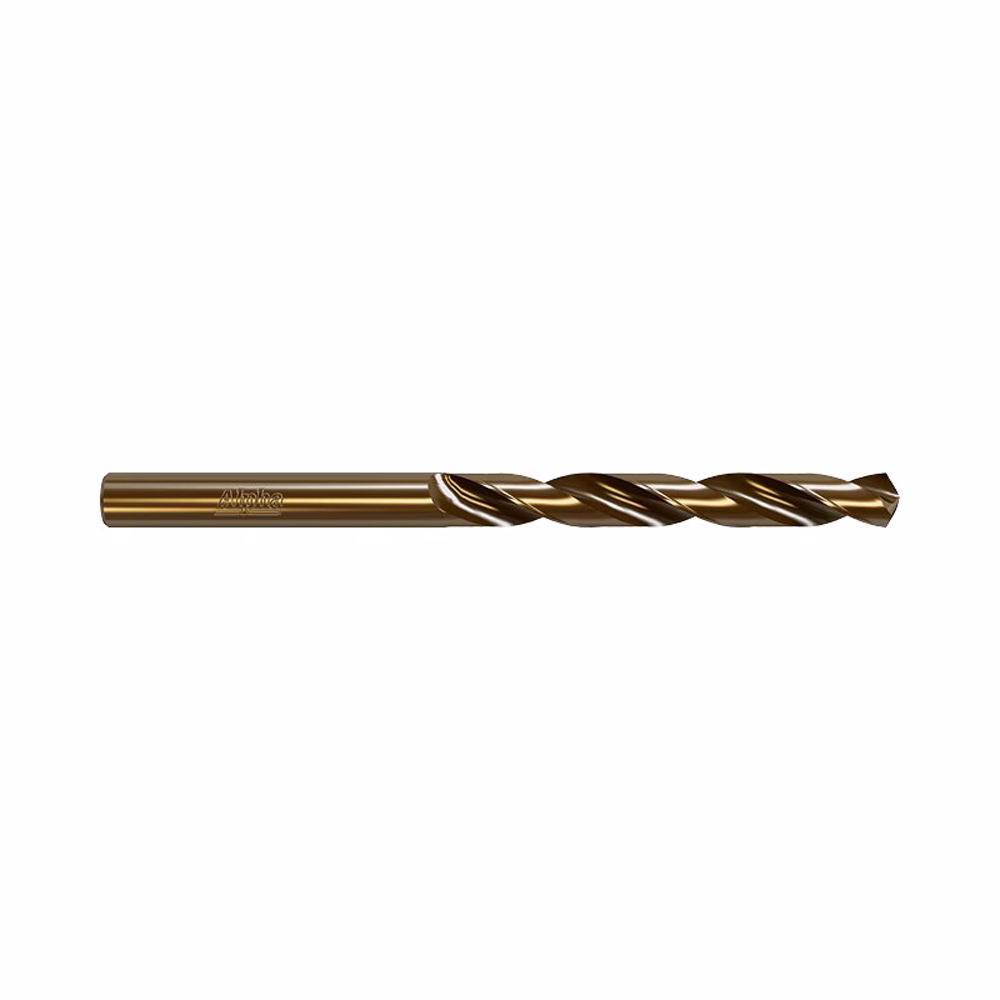 9LI1964COB - Alpha Tools Gold-colored drill bit with helical flutes, a long cutting tool used for drilling holes in metal or wood (drill bit)