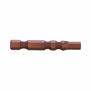 Brown multi-step drill bit with several stepped diameters along a rod, used for drilling holes of varying sizes in one pass.
