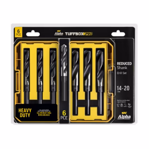 6 Piece | Alpha Reduced Shank Metric Tuffbox Pro Drill Set