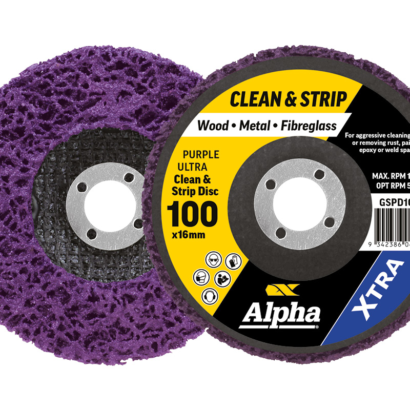 Clean & Strip Disc 115mm Purple ultra XTRA Bulk