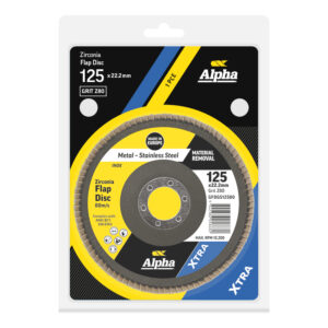 Flap Disc 125mm Z80 Grit Zirconia Xtra Carded (Pk 1)
