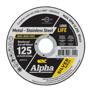 Cutting Disc 125 x 2.5mm Silver Series Bulk