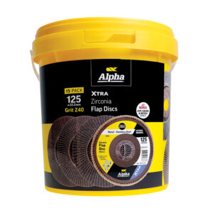 Flap Disc 125mm Z40 Grit Zirconia Xtra Tub (Pk 15) Bonus GCGGS12535 x 3