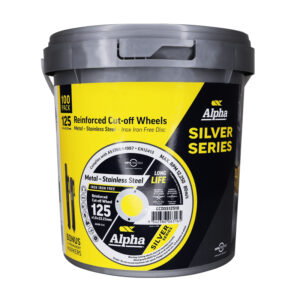 Cutting Disc 125 x 1mm Silver Series Tub (Pk 100) Free Markers
