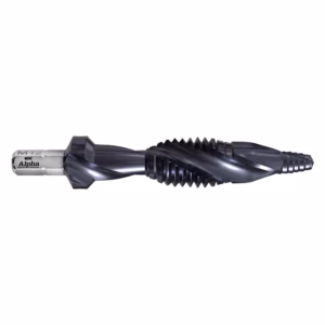 Twist drill bit with helical flutes and metallic shank, designed for drilling metal