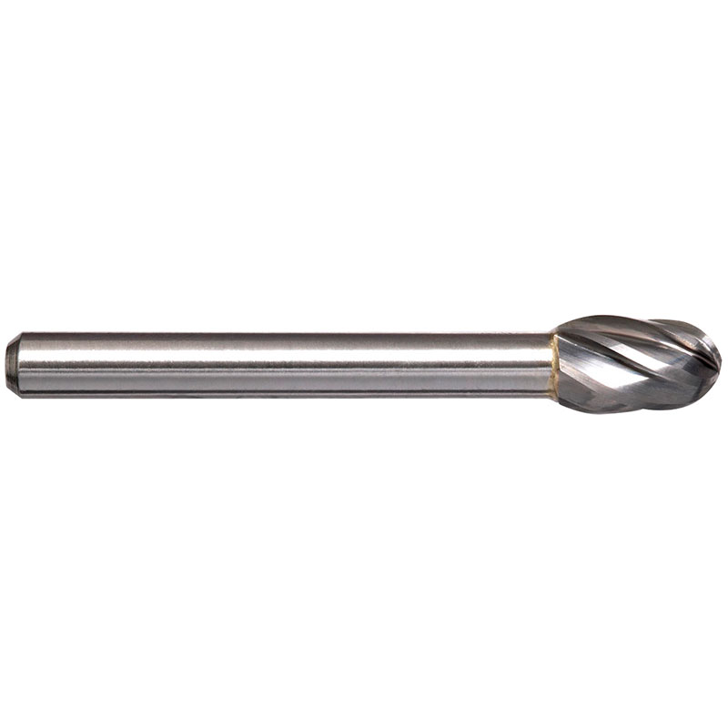 3/8in Oval Aluminium Cut Carbide Burr