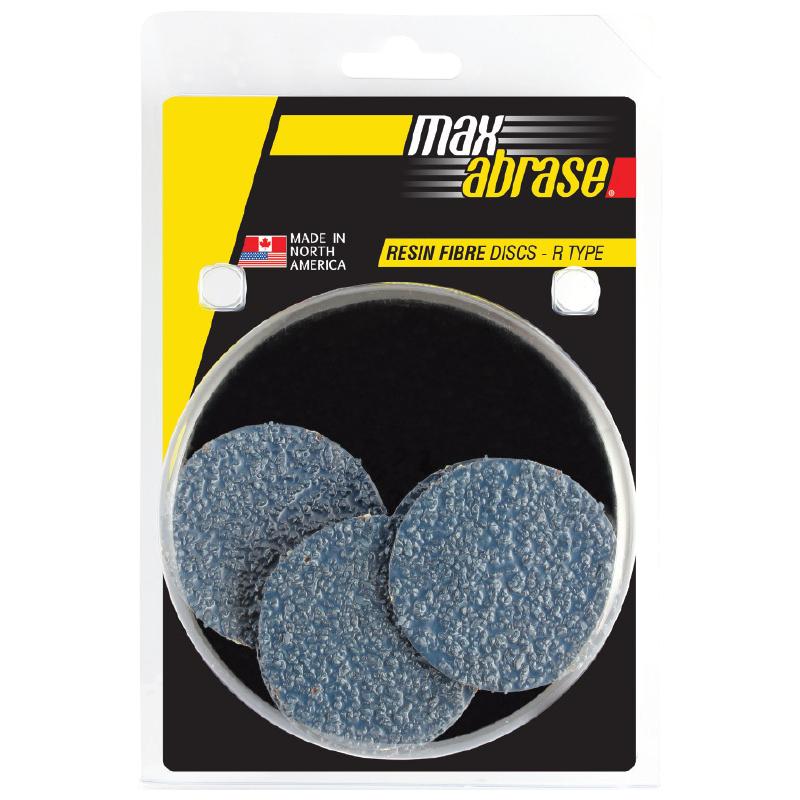 Carded 5 Pack 75mm x Z24 Resin Fibre Disc R Type Zirc. Grit