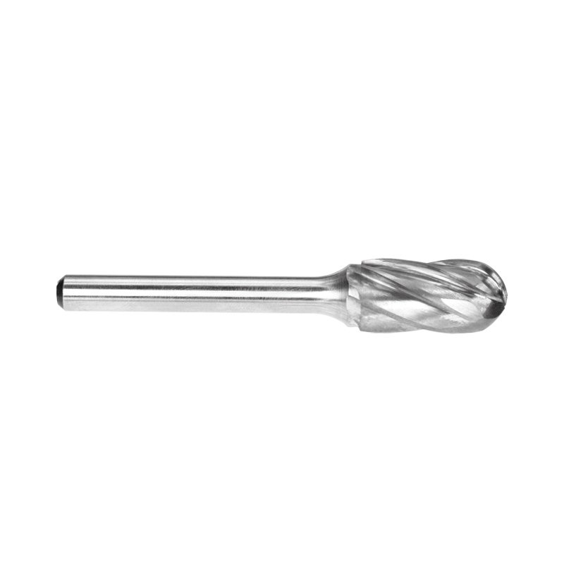 1/2in Cylindrical Ball Nose Carbide Burr - Aluminium Cut Carded