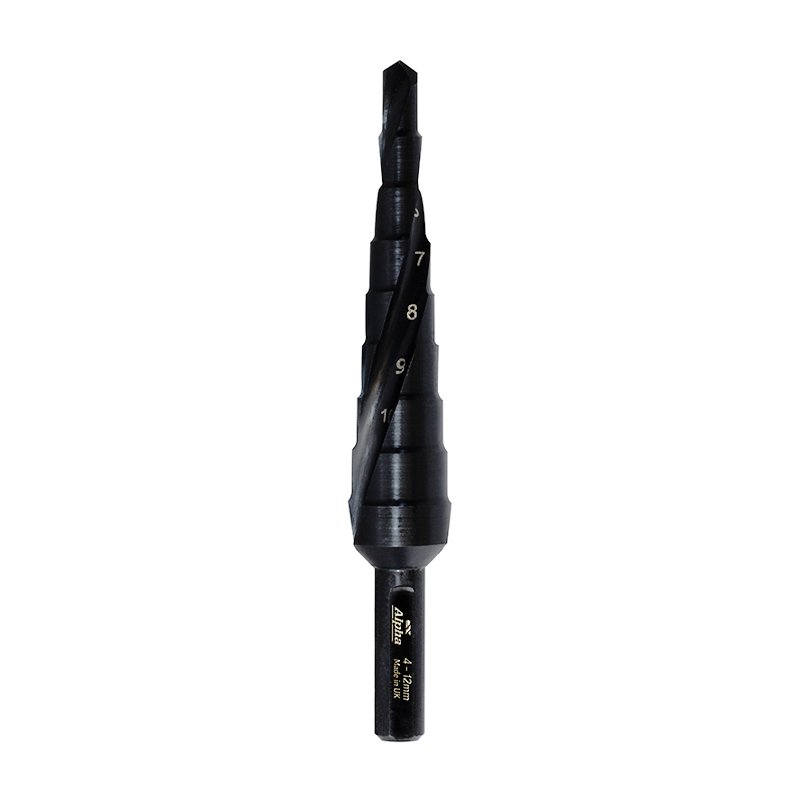 ThunderMax Step Drill Spiral Flute 4-12mm Metric