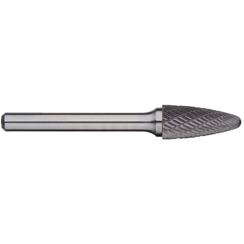 3/8in Tree Raduis Nose Carbide Burr - 6in Long