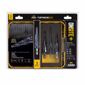 3 Piece | Onsite Plus Step Cutter Tuffbox Pro Set