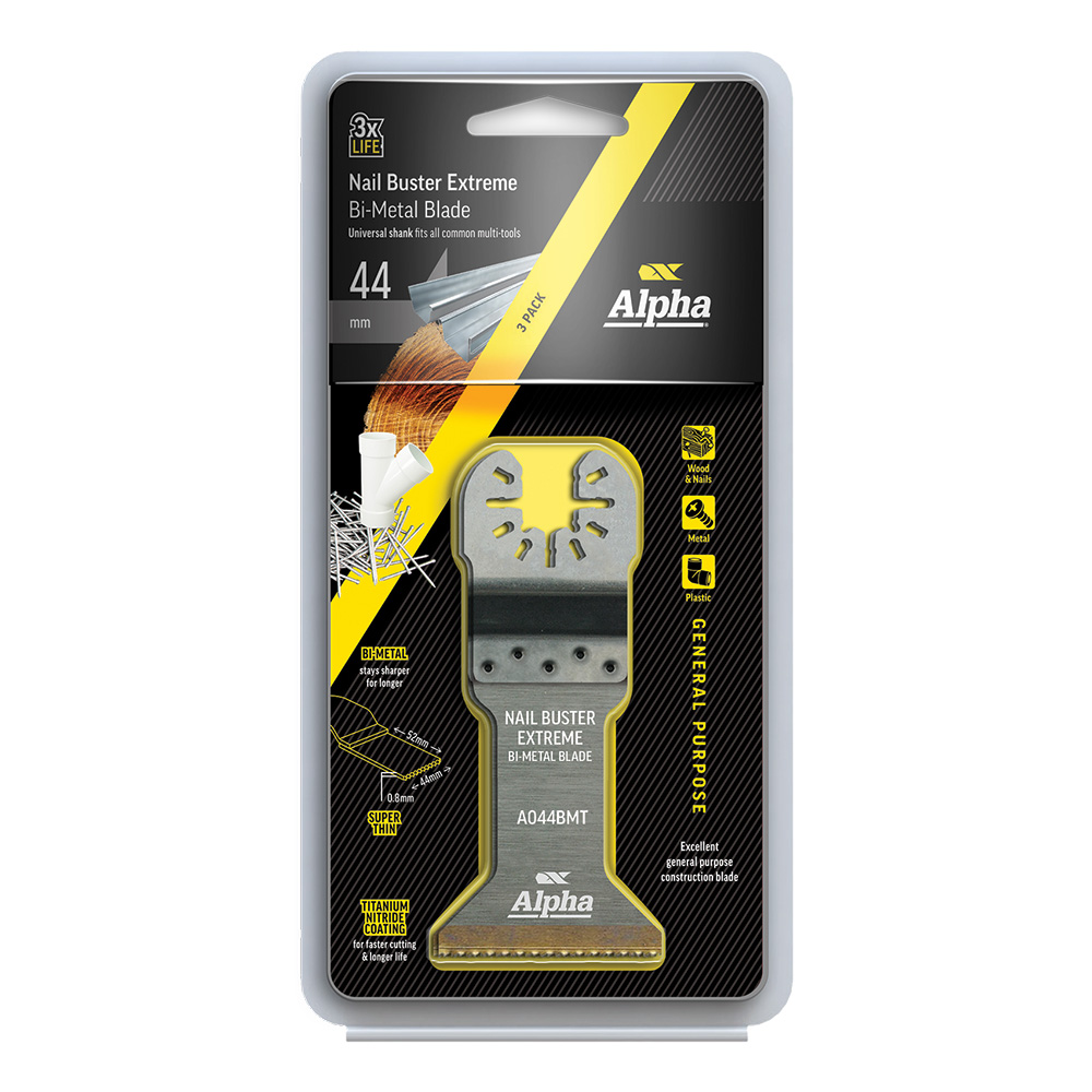 Nail Buster Extreme 44mm - Bi-Metal Multi-Tool Blade - 3 Pack